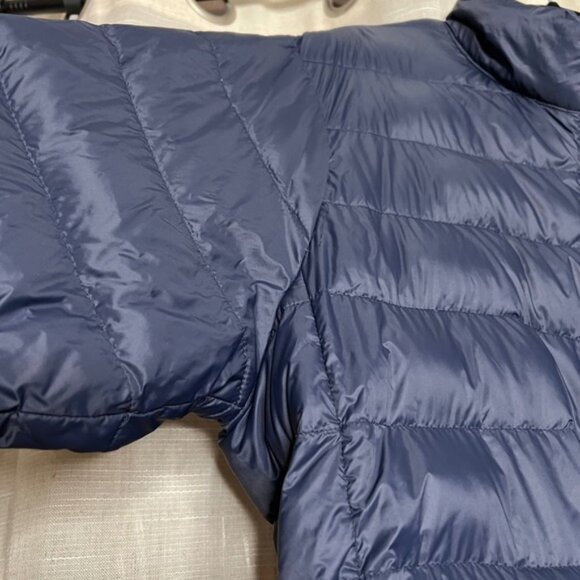 Eddie Bauer EB650 Down Puffer Jacket Navy Blue Full Zip Packable Mens Size Large - Picture 6 of 12